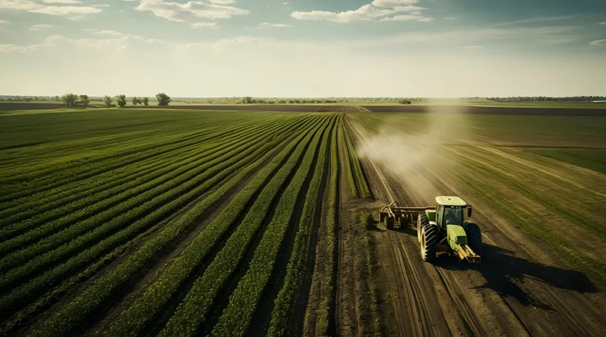 A Golden Harvest Under the Sunset Skies in field post 9